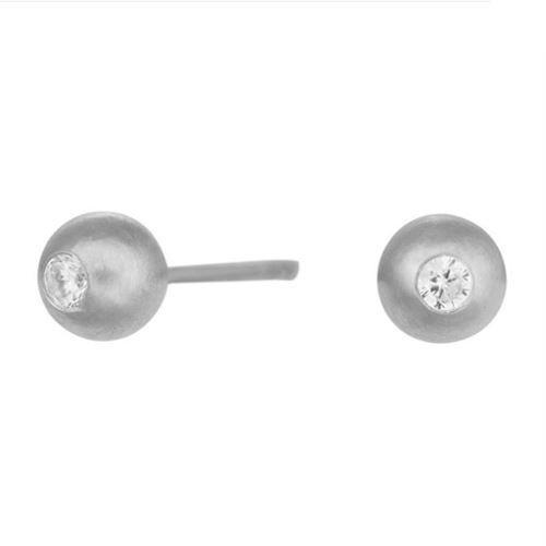 Image of Nordahl Light 925 sterling sølv øreringe med blank overflade, model 329026
