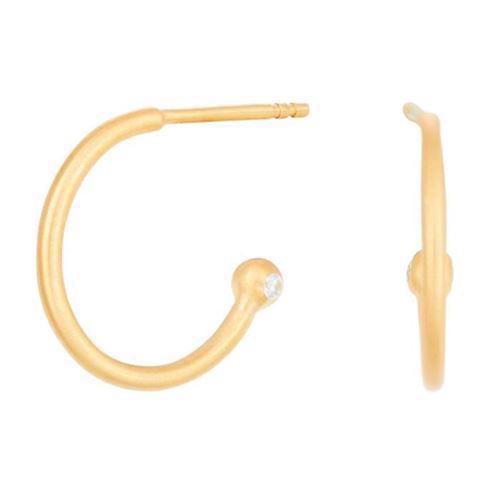 Image of Nordahl Creol 925 sterling sølv øreringe med forgyldt overflade, model 329027-3