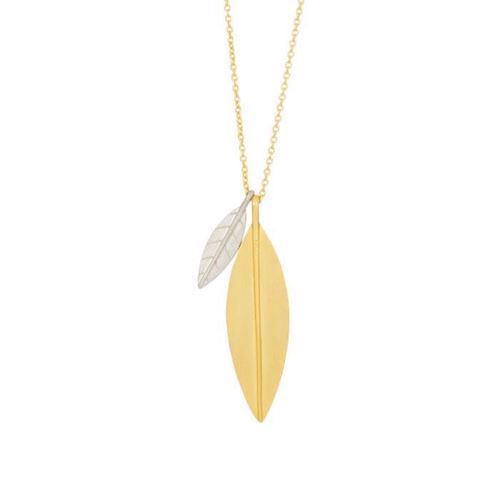 Image of Nordahl Folium 925 Sterling sølv Collier med forgyldt overflade, model 825742-3