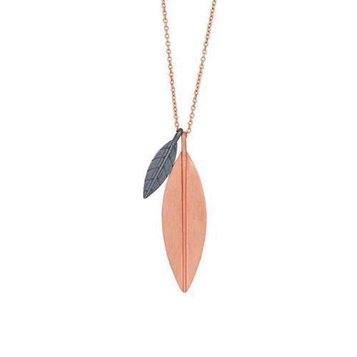 Image of Nordahl Folium 925 Sterling sølv Collier med rosa forgyldt overflade, model 825742-4