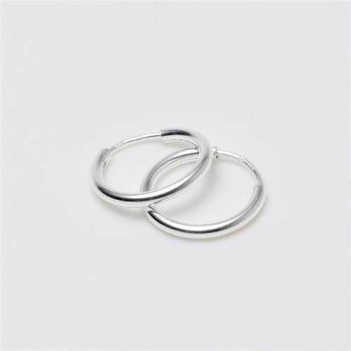 Image of Sølv creol øreringe Ø 14 mm og 2,0 tykke, model 2575315