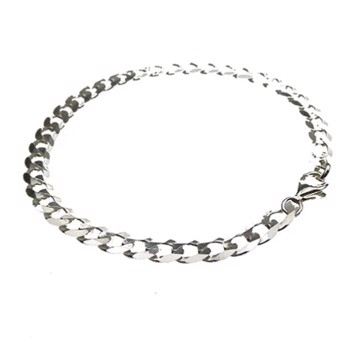 Armbånd & halskæde i sterling sølv med rhodineret overflade fra San Design