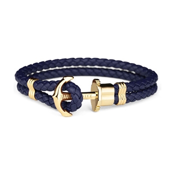 Paul Hewitt PHREP Armbånd guldfarvet 22 cm - PH-PH-L-G-N-XXXL