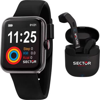 Smartwatch Plastik Digital Herre ur fra Sector, R3251282004