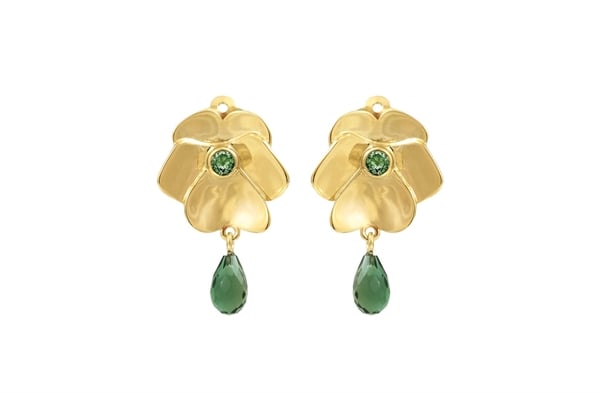 Forgyldt clips  - Pansy