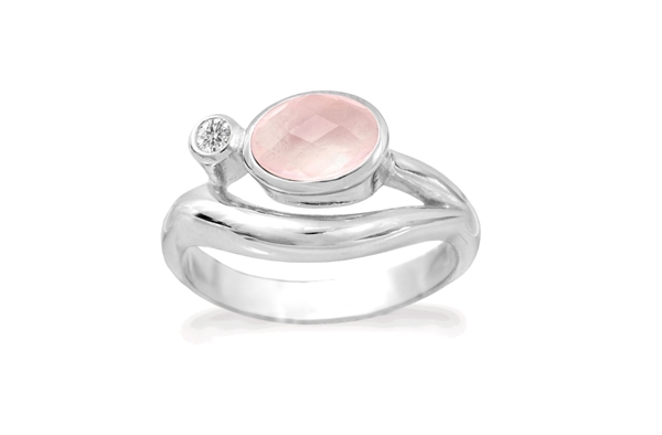 Sølv ring - Blushing