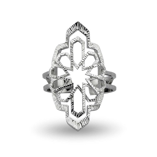 Bosphorus RUMI Håndlavet, justerbar ring I sølv med persisk inspirerede detaljer