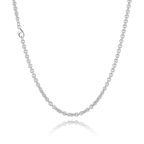 Anker rund i massivt 925 sterling sølv halskæde 2,9 mm bred (tråd 1,00) og længde 100 cm