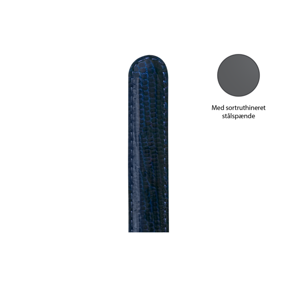 Christina Collect urrem, blå - 16 mm med sort stålspænde