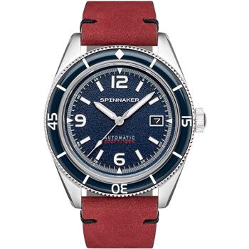Spinnaker Fleuss Rustfri stål med blå krans Japan NH35 TMI automatic Herre ur