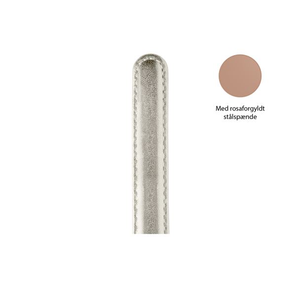 Christina Collect urrem, sølv - 16 mm med rosaforgyldt stålspænde