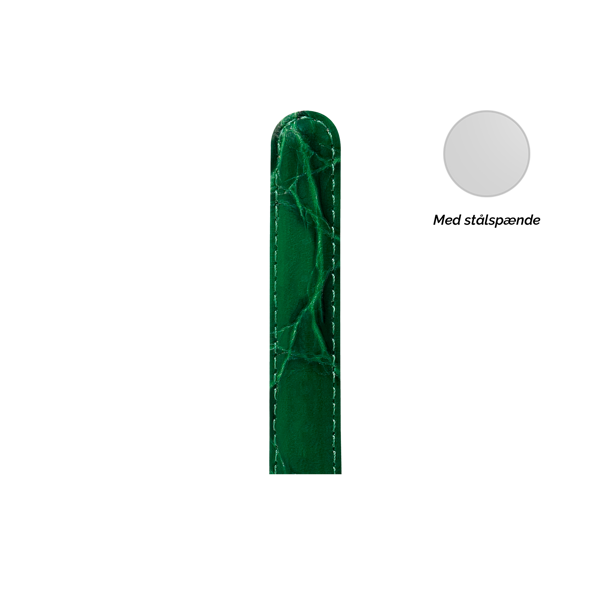 Christina Collect urrem, grøn - 16 mm med stålspænde