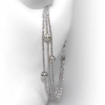 San - Link of joy Starlight Beads 925 sterling sølv halskæde rhodineret, model 900h
