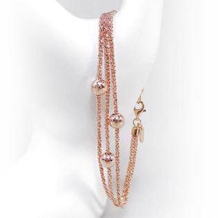 San - Link of joy Starlight Beads 925 sterling sølv halskæde rosa forgyldt, model 906h