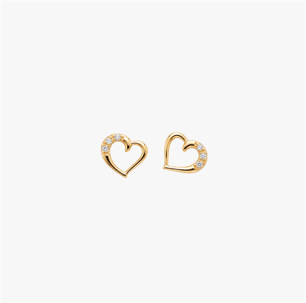 Love Story ørestikker forgyldt sølv , fra Christina Jewelry & Watches