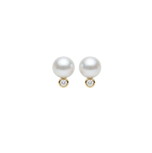 LG Diamond and Pearl ørestikker forgyldt, fra Christina Jewelry & Watches