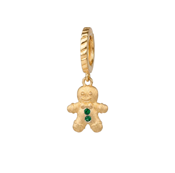Ginger Bread charm 6 mm forgyldt , fra Christina Jewelry & Watches