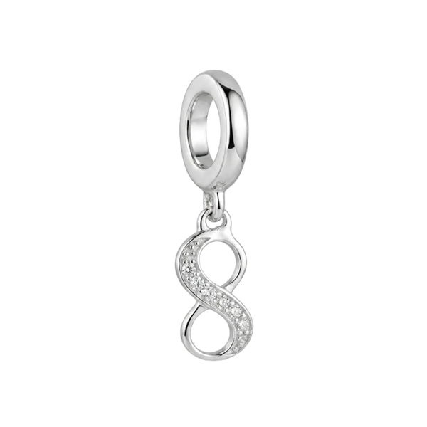 Eternity hænger charm 6 mm sølv , fra Christina Jewelry & Watches