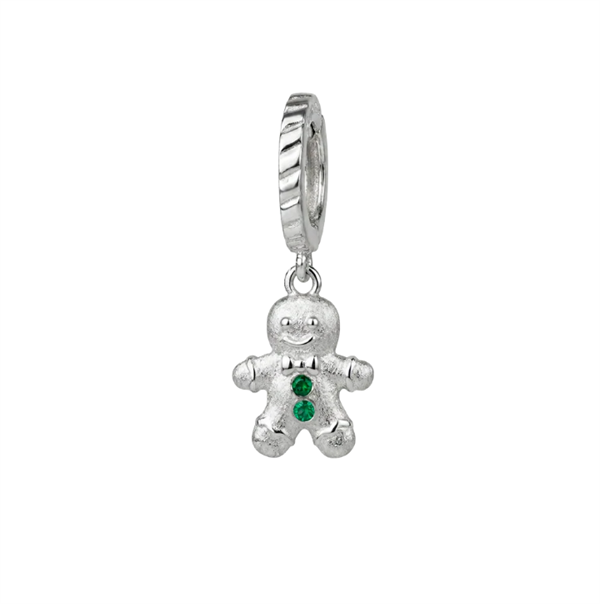 Ginger Bread charm 6 mm sølv , fra Christina Jewelry & Watches