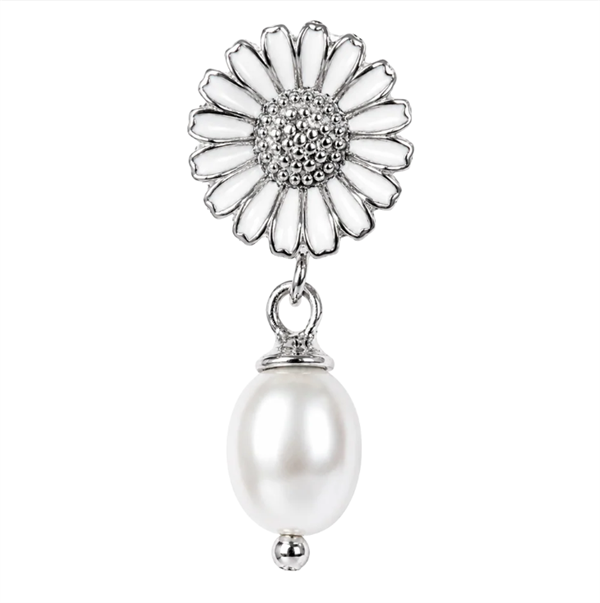 Christina Marguerite Pearl charm sølv 6 mm