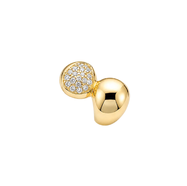 Water Drops charm 4 mm forgyldt sølv , fra Christina Jewelry & Watches
