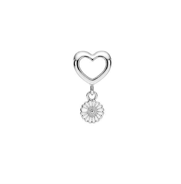 Marguerites With Love charm 4 mm sølv , fra Christina Jewelry & Watches