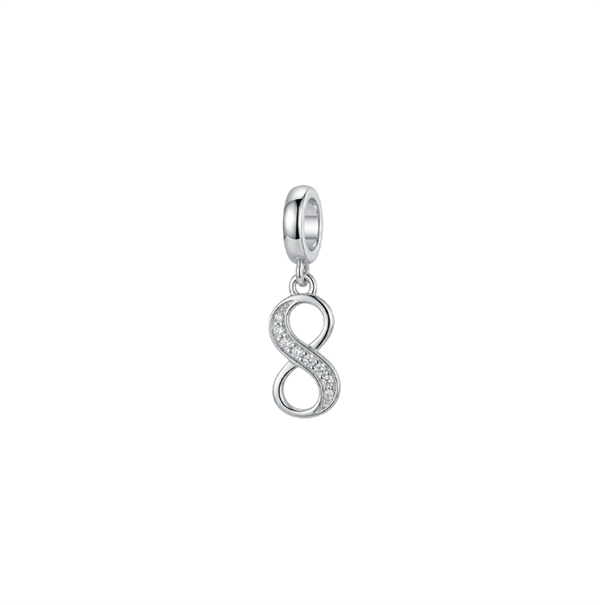 Eternity hænger charm 4 mm sølv , fra Christina Jewelry & Watches