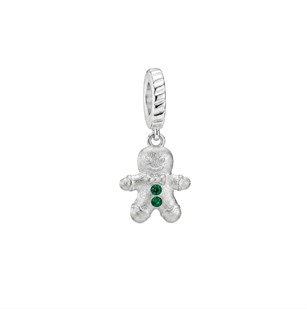 Ginger Bread charm 4 mm sølv , fra Christina Jewelry & Watches