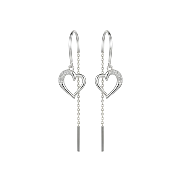 Love Story ørehænger sølv , fra Christina Jewelry & Watches