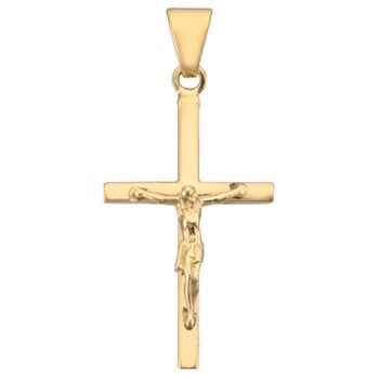 Guldsmykket.dk har dine  BNH 14 karat Stolpe kors med Jesus