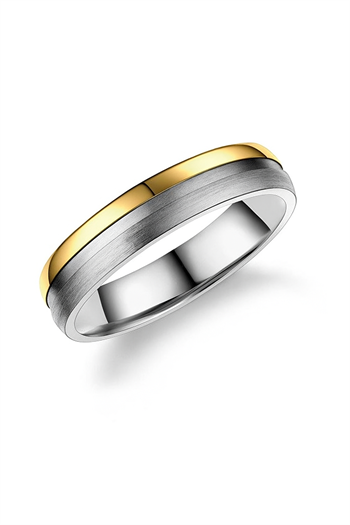 Marrya Titanium ring med forgyldning
