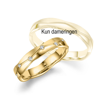 Marrya Forgyldt Titanium Vielsesring - Damering