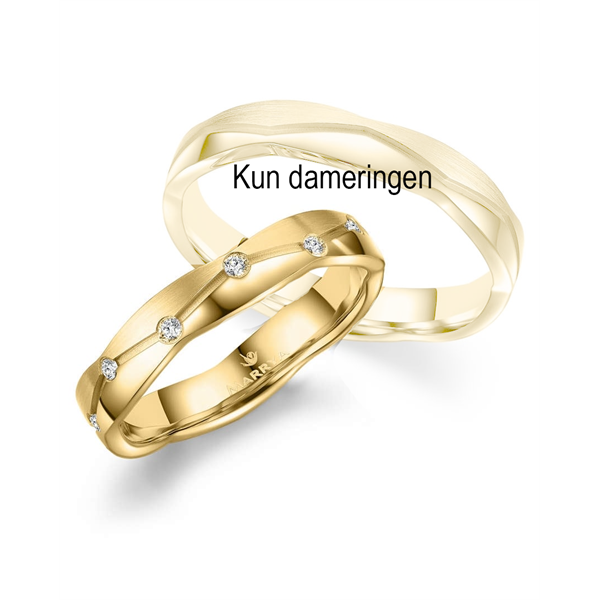 Marrya Forgyldt Titanium Vielsesring - Damering