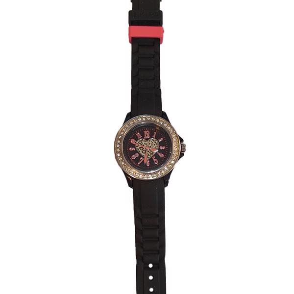 Cactus sort og lyserød Quartz Pige ur med Sten på kransen model TK0048