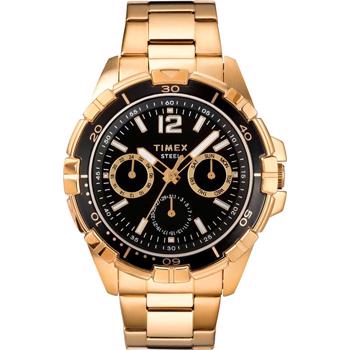 Timex Classic Premium gold Forgyldt stål Quartz herre ur, model TW2T50800