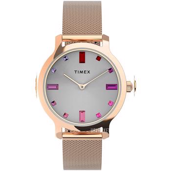 Timex Transcend Forgyldt stål Quartz dame ur, model TW2U87000