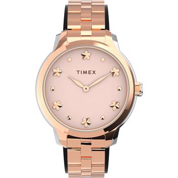 Timex Peyton Forgyldt stål Quartz dame ur, model TW2V23400