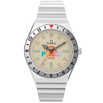 Timex Cola Cola Unity Stål Quartz dame ur, model TW2V25800