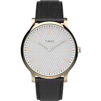 Timex City Gallery Forgyldt stål Quartz herre ur, model TW2V28400