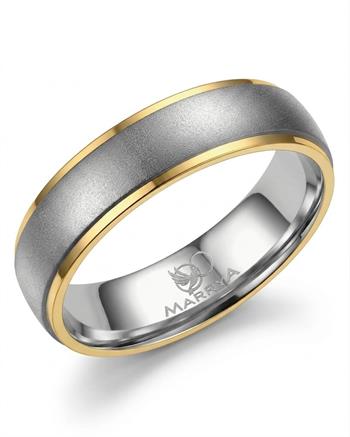 Marrya Titanium ring med forgyldning