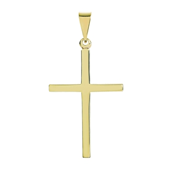 Vedhæng kors stav, 8 karat, 32x22 mm