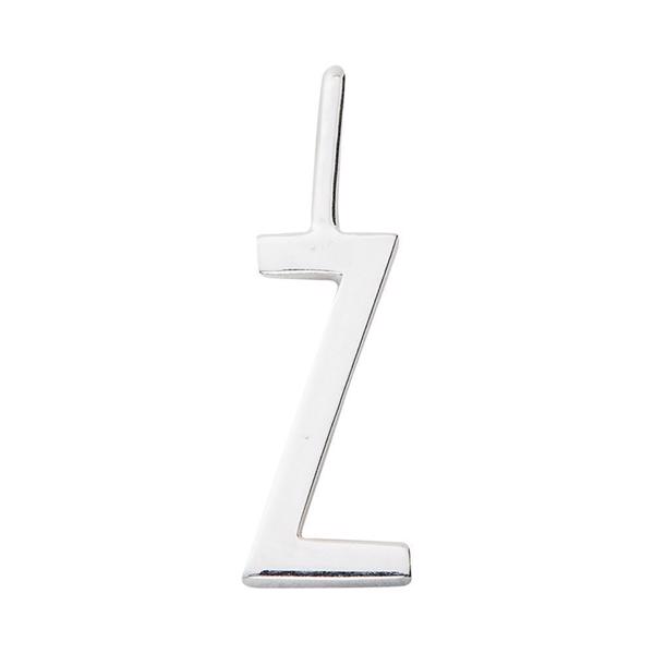 Z - Smukke Arne Jacobsen bogstav vedhæng i sølv, 10 mm