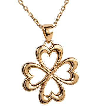 Aagaard Clover of Love 8 karat kløver vedhæng