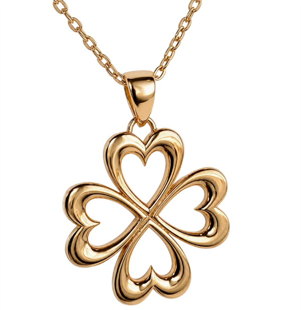 Aagaard Clover of Love 8 karat kløver vedhæng