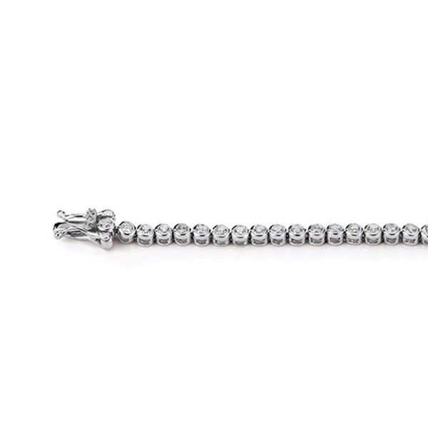 Image of Aagaard Sterling sølv armbånd, tennis med blank overflade, model 21103658-18