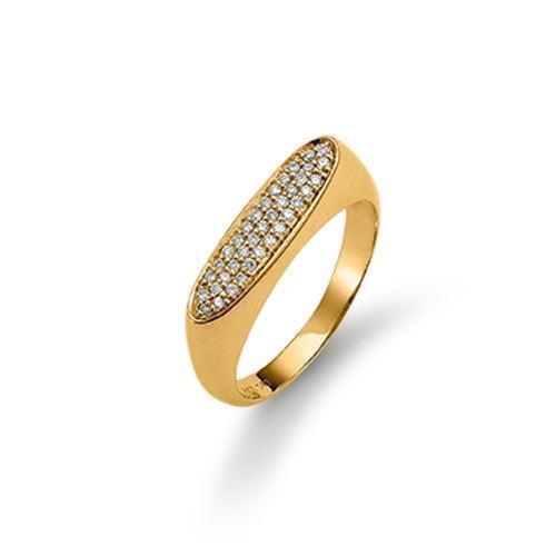 Image of Aagaard 14 kt rødguld Fingerring, Couture med blank overflade, model 9105587