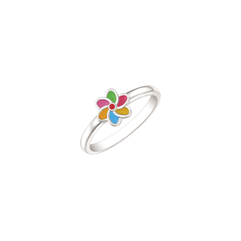 Børne Sølv ring med blomst fra Støvring design
