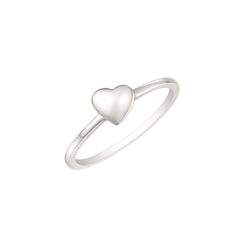 Sølv ring med hjerte fra Støvring design