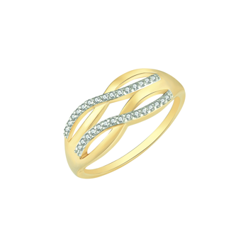 8 karat Guld ring med zirkonia fra Støvring design