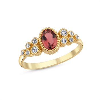 14 kt guld Athene ring med i alt 0,16 ct diamanter Wesselton SI